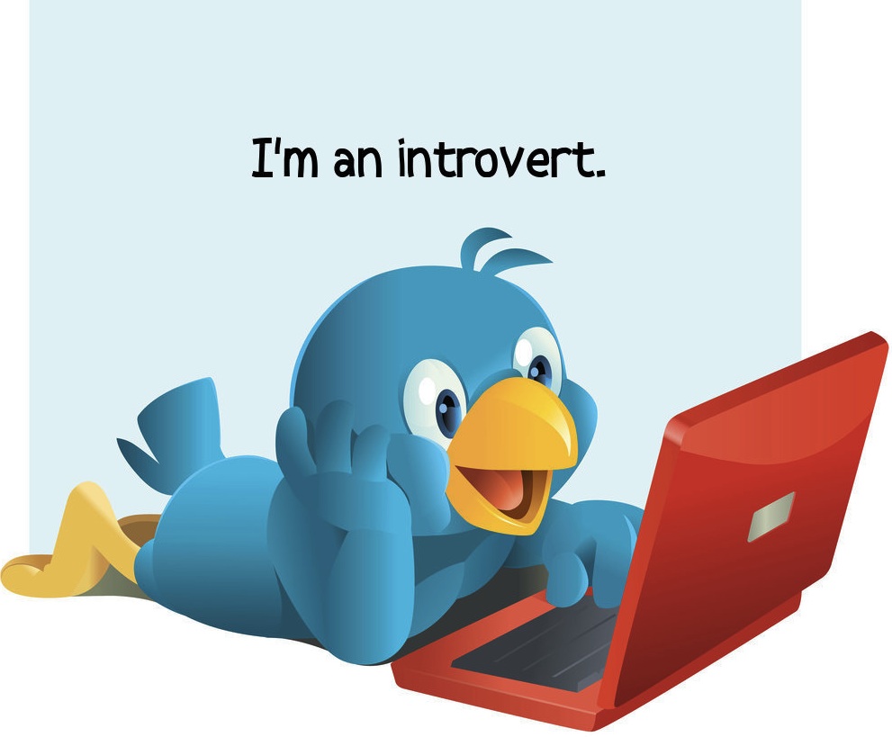 Introvert twitter bird
