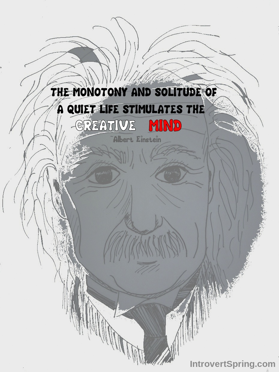 Einstein Quote - Monotony of Quiet Life