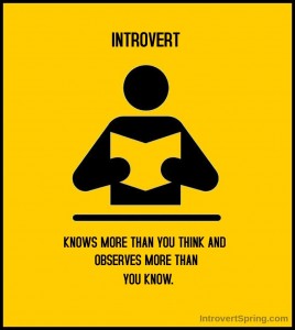 introvert knows more than you think and observes more than you know