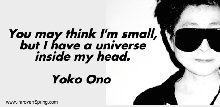 you may think i'm small but i have a universe inside my head yoko ono