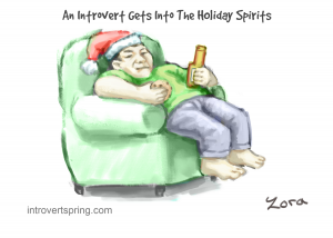 introvert comic holiday spirits