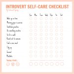 Introvert Self-Care Checklist
